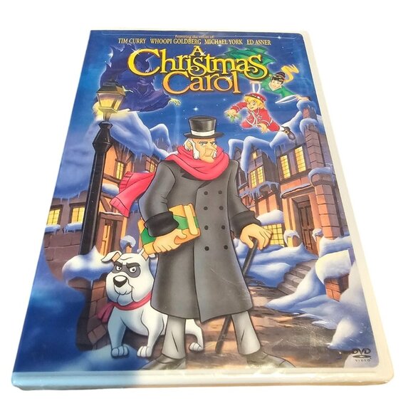 The Christmas Carol 1997 DVD Tim Curry Whoopi Goldberg Full Screen Animated NEW - Picture 1 of 3